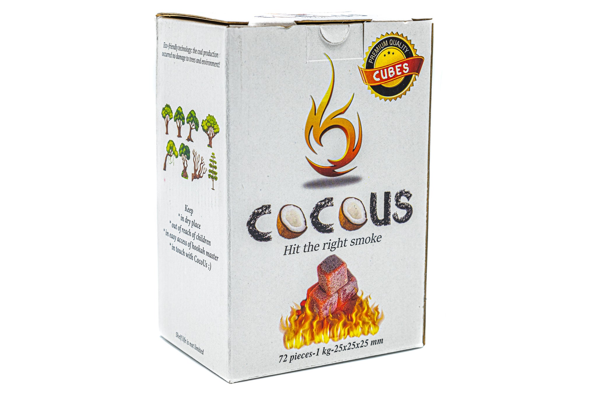 CocoUs Charcoal 72pc - Smoxygen