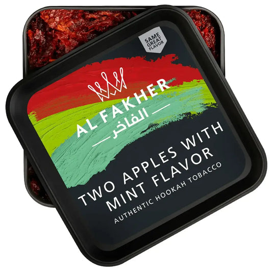 Al Fakher Two Apples with Mint Hookah Tobacco