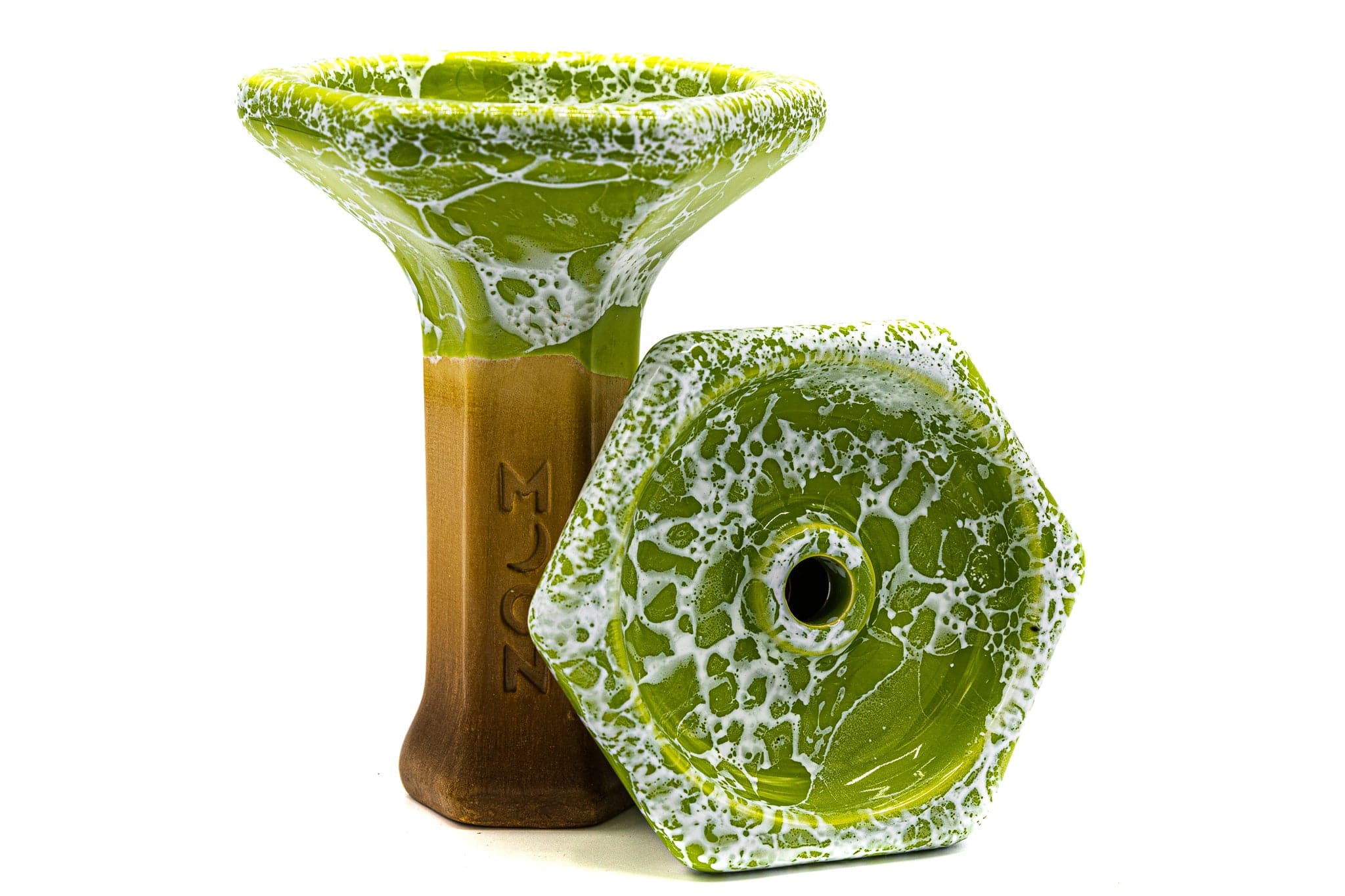 Moon Bowl Grand Phunnel Marble Green White