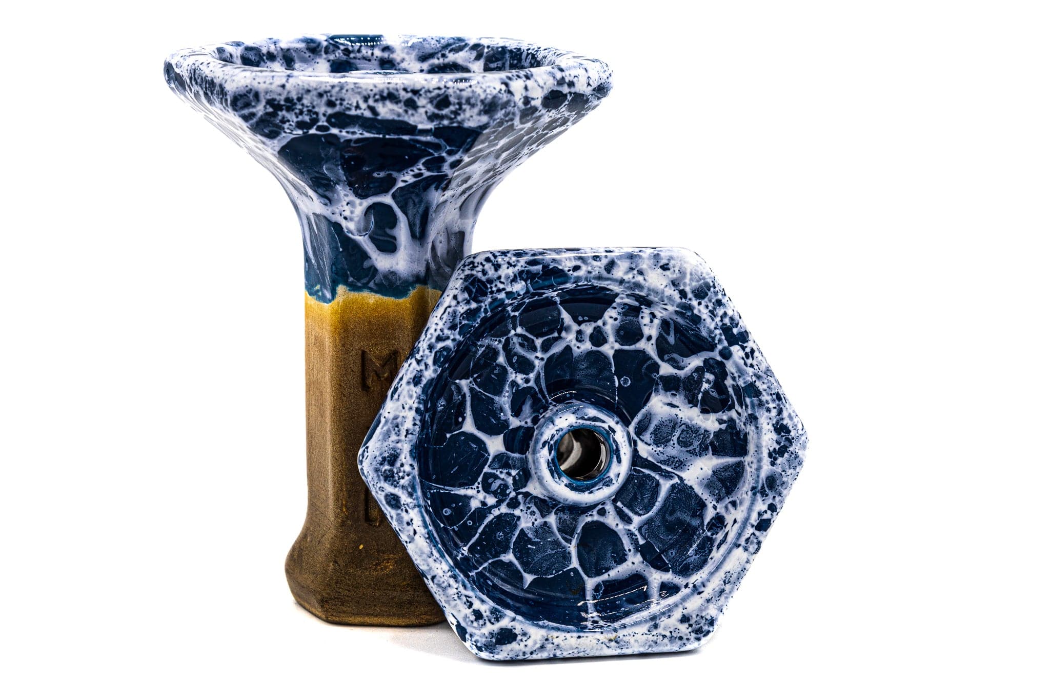 Moon Bowl Grand Phunnel Marble Blue