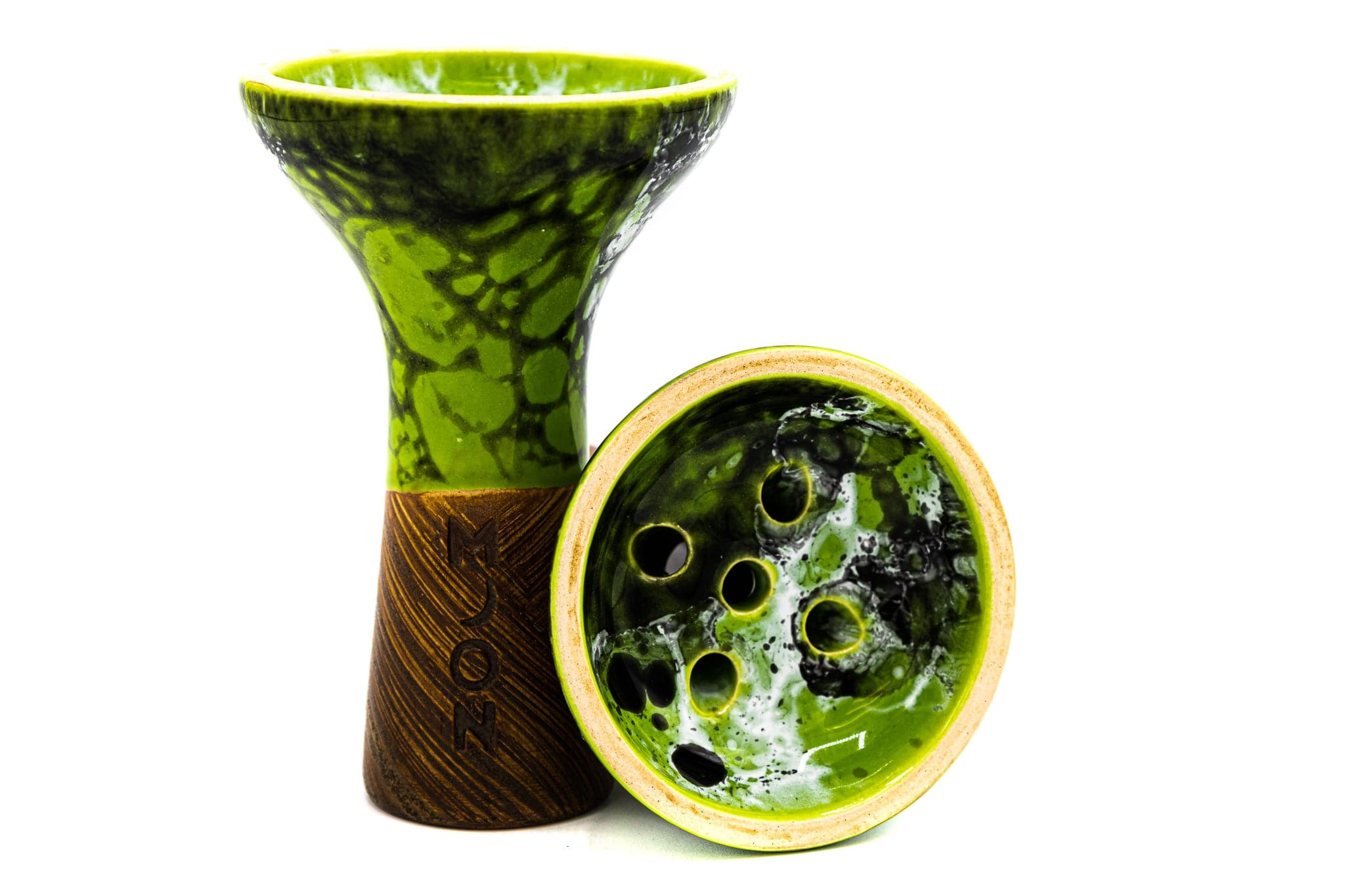 Moon Bowl Killer Marble Green White