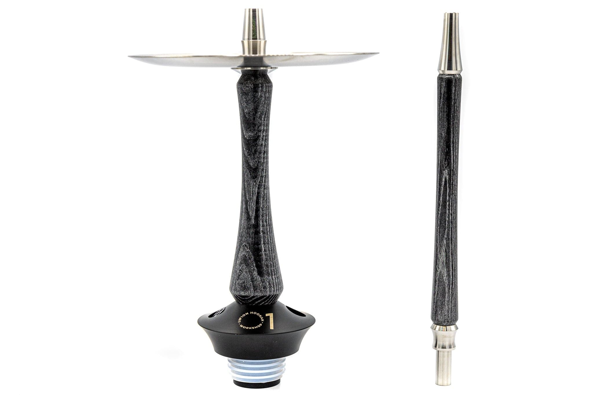 Union Hookah Sleek Black Silver