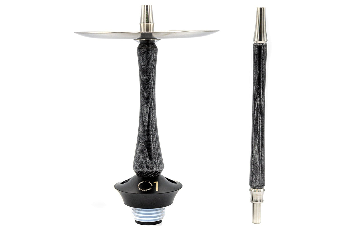Union Hookah Sleek Black Silver