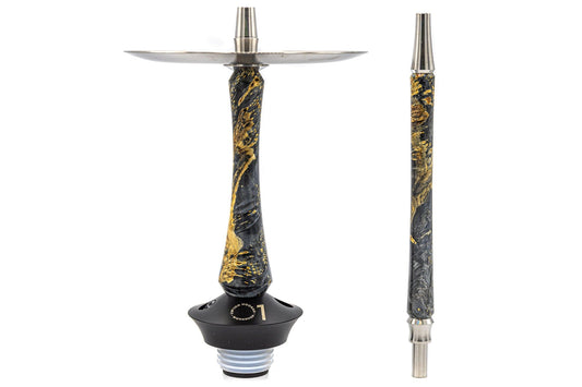 Union Hookah Sleek STAB Wood Grey