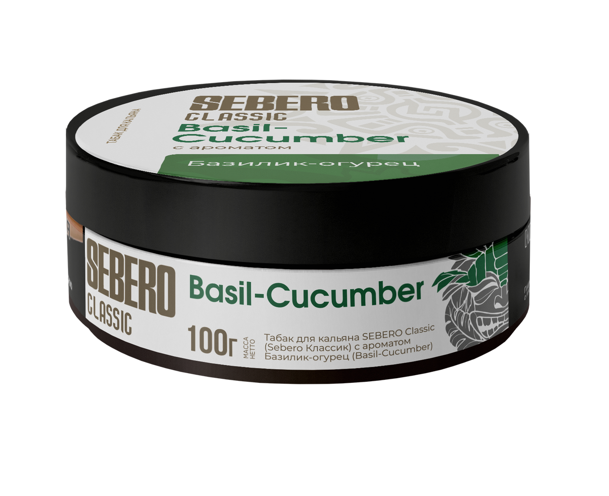 Sebero Classic Basil Cucumber Hookah Tobacco - Smoxygen