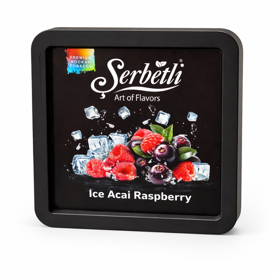 Serbetli Ice Acai Raspberry Hookah Tobacco - Smoxygen
