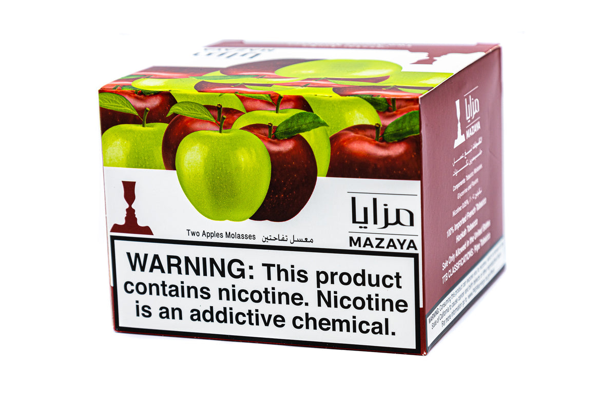 mazaya tobacco double apple Hookah Tobacco, - 250g MAZAYA Two Apples Egyptian Flavor