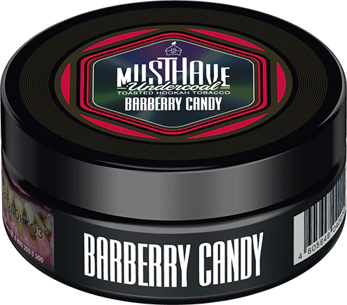 Musthave Barberry Candy Hookah Tobacco 125G - Smoxygen