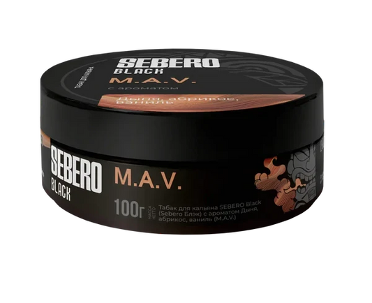 Sebero Black M.A.V Hookah Tobacco - Smoxygen