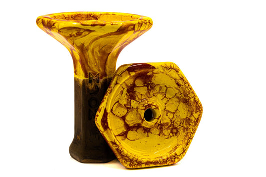 Moon Bowl Grand Phunnel Marble Orange Red