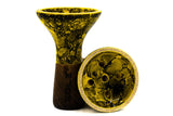 Moon Bowl Killer Marble Yellow Black