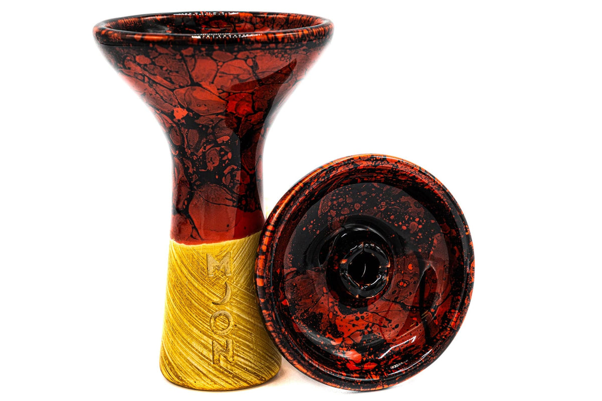 Moon Bowl Phunnel Marble Red Black
