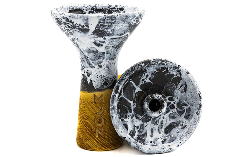 Moon Bowl Phunnel Marble Grey White